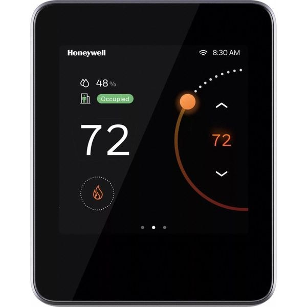 Smart Thermostat, Black, Plastic, 4 1/2
