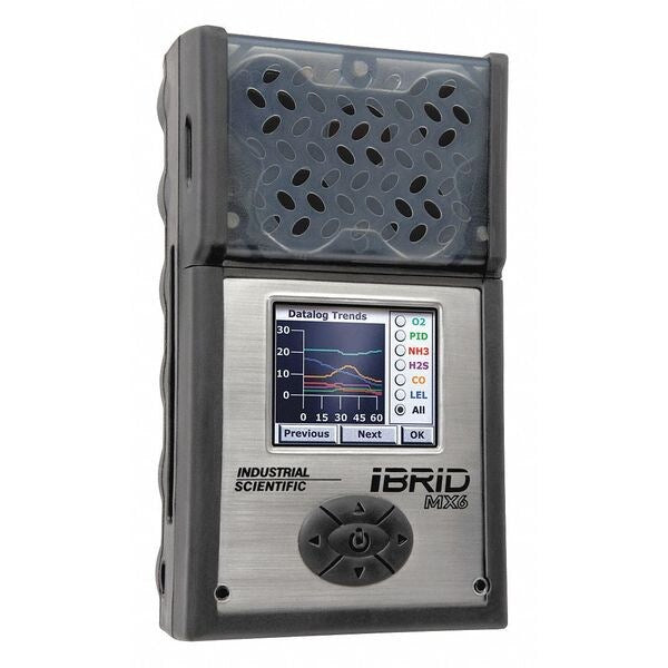 Multi-Gas Detector, 10.5 hr Battery Life, Black