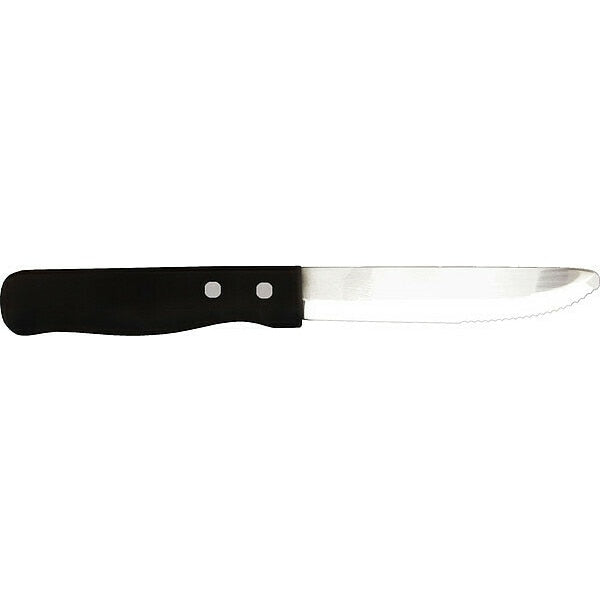 Steak Knife, 9 7/8 in L, Black, PK12