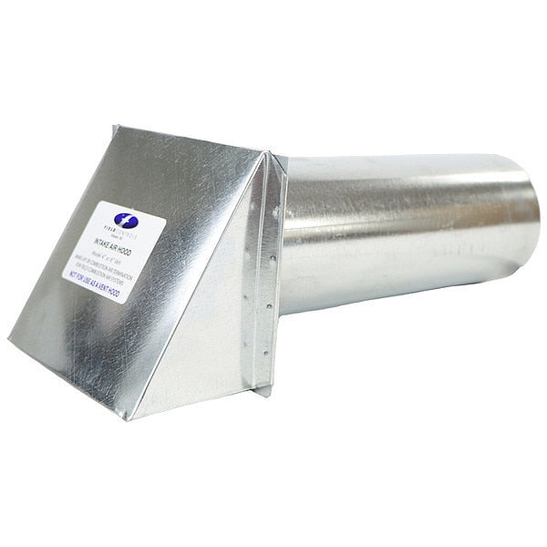 Intake Vent Cap, 6 in. Size, Aluminum