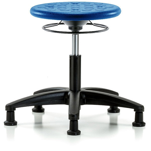 Polyurethane Stool, 300 lb Cap., Blue