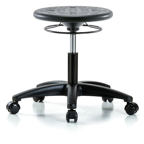 Polyurethane Stool, 300 lb Cap., Black
