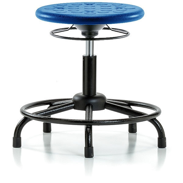 Polyurethane Stool, 300 lb Cap., Blue