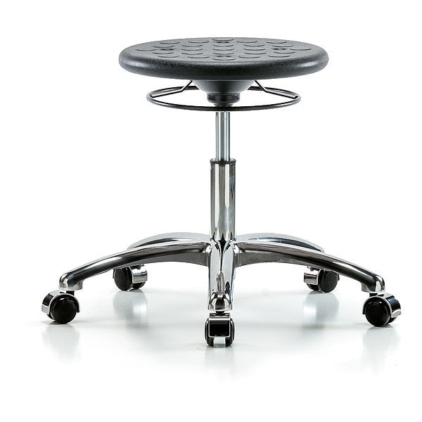 Polyurethane Stool, 300 lb Cap., Black