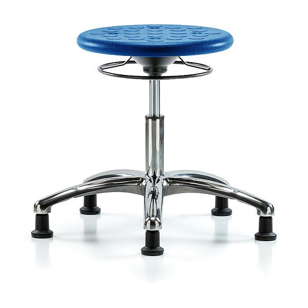 Polyurethane Stool, 300 lb Cap., Blue