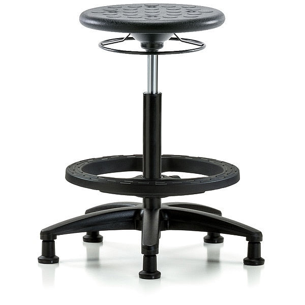 Polyurethane Stool, 300 lb Cap., Black