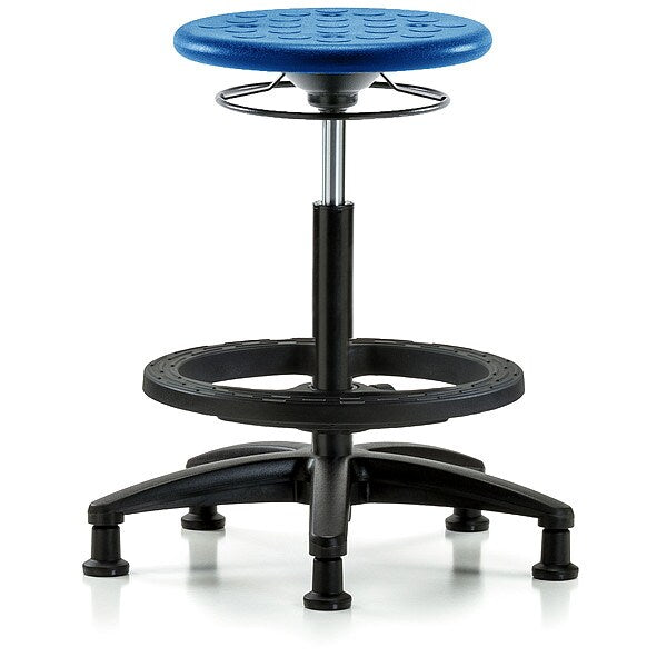 Polyurethane Stool, 300 lb Cap., Blue
