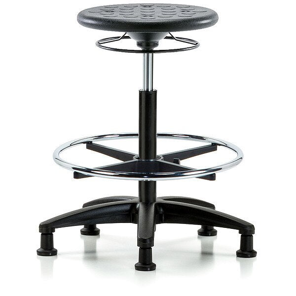 Polyurethane Stool, 300 lb Cap., Black