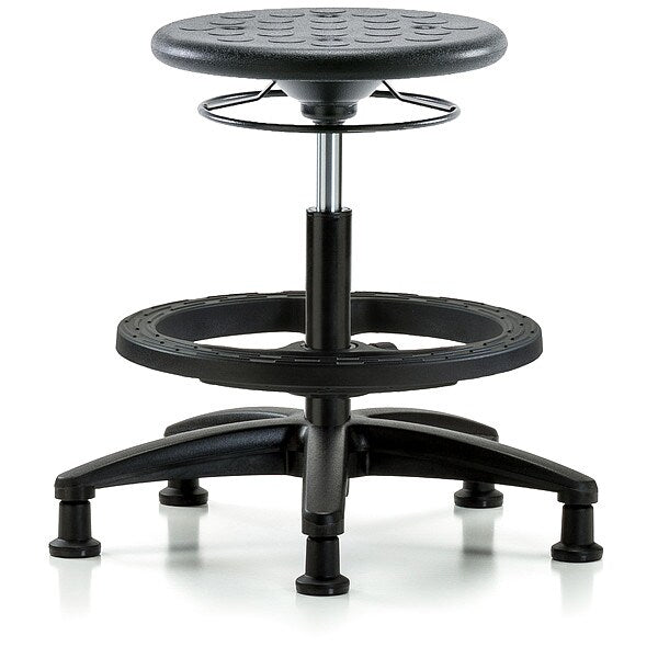Polyurethane Stool, 300 lb Cap., Black