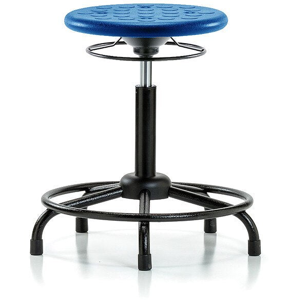 Polyurethane Stool, 300 lb Cap., Blue
