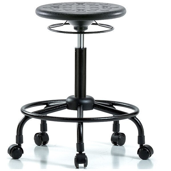 Polyurethane Stool, 300 lb Cap., Black