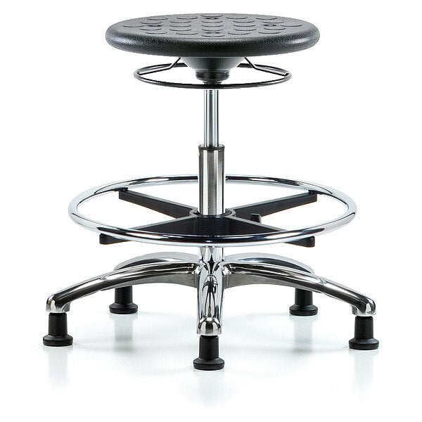 Polyurethane Stool, 300 lb Cap., Black