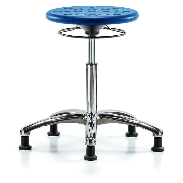 Polyurethane Stool, 300 lb Cap., Blue