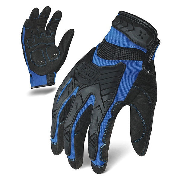 Impact Mechanics Glove, Blue/Black, M, PR