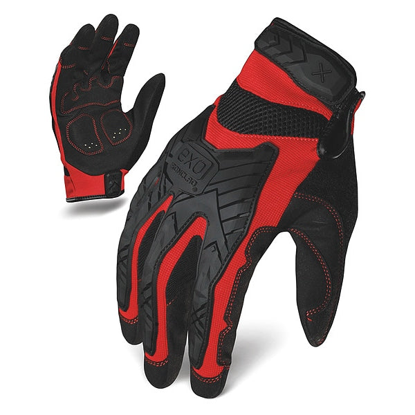 Impact Mechanics Glove, Red/Black, S, PR