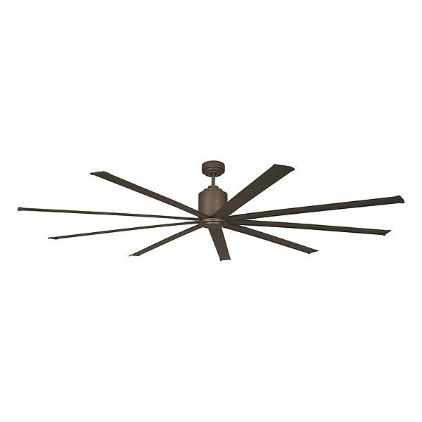 Ceiling Fan, Al Blade, 8 ft Blade, Brown