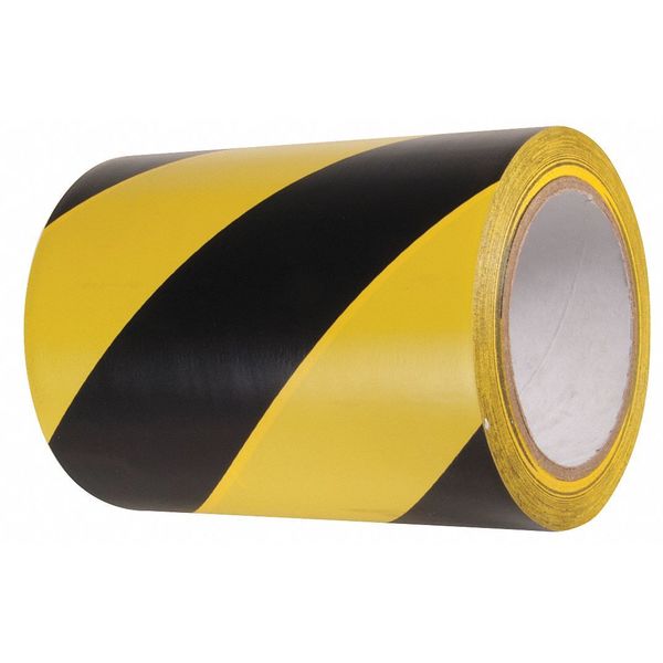 Marking Tape, Striped, Black/Yellow, 6