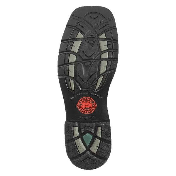 Work Boots, Men, 9-1/2, EE, Pull On, 11inH, PR