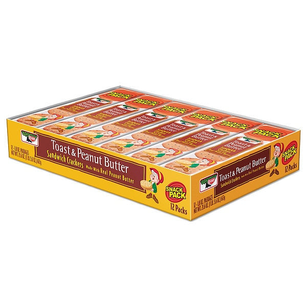 1.8oz. KeeblerÂ® Toast & PB Crackers, 12 PK