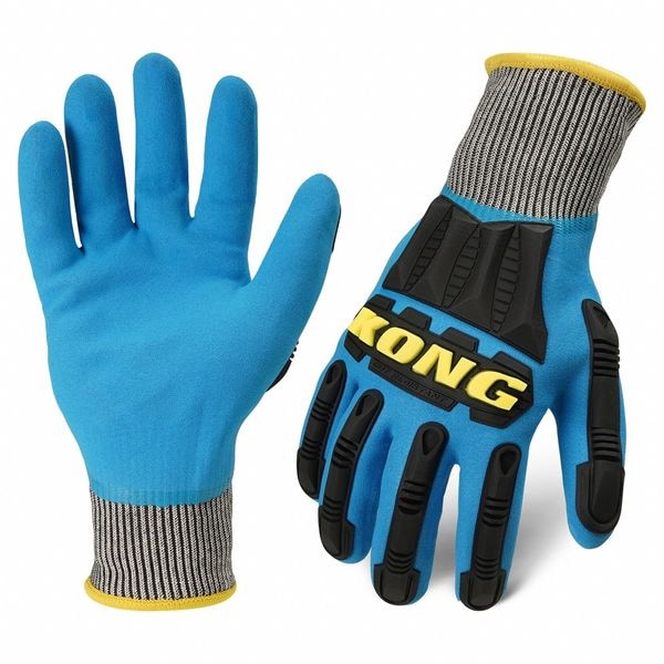 Knit Work Glove, S, Blue, HPPE, PR