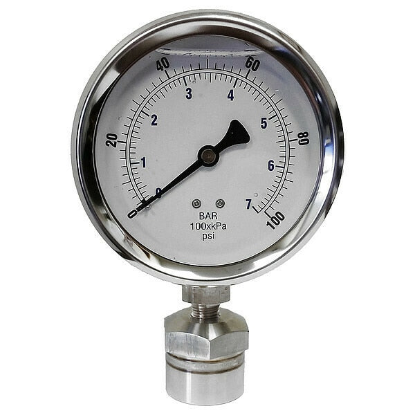 Pressure Gauge, 0 to 6000 Range