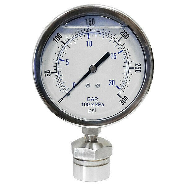 Pressure Gauge, 30 to 0 Range