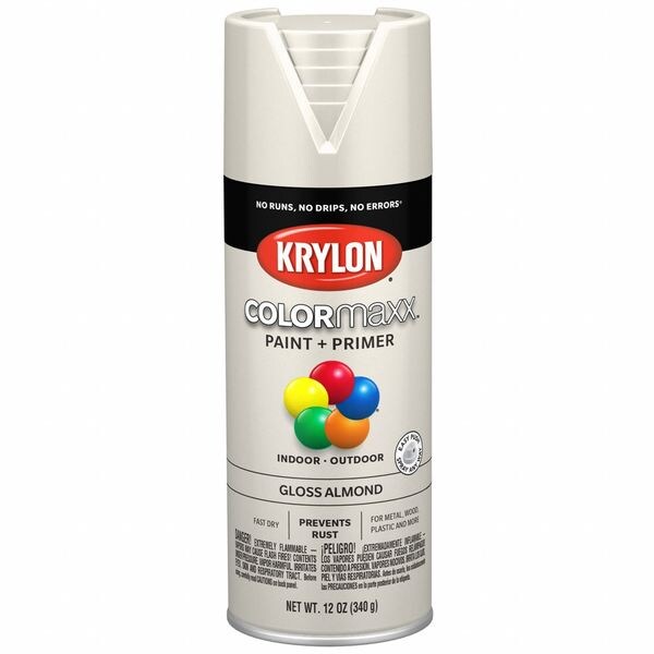 Spray Paint, Gloss, Almond, 12 oz