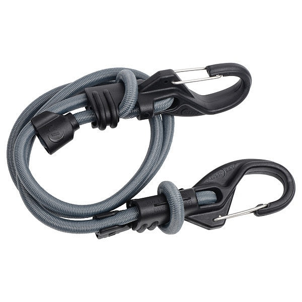 Bungee Cord, Carabiner, 10 In.L, 23/64 In.D