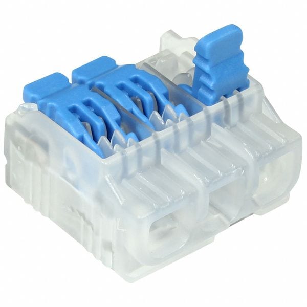 Lever Wire Connector, Blue, 0.78