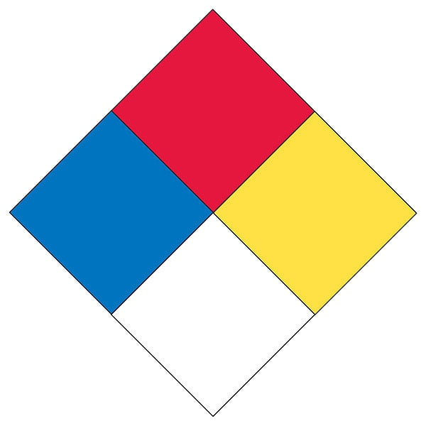NFPA Diamond Label, 10-1/2inx10-1/2in
