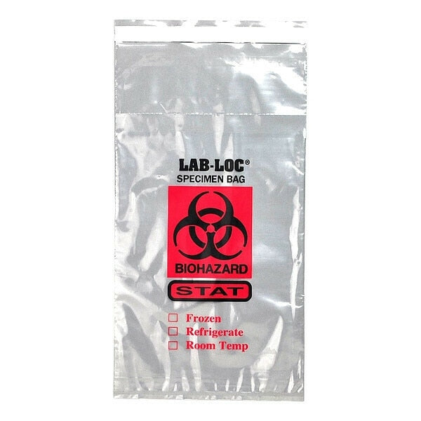 Biohazard Bags, 0.5 gal., Clear, PK1000