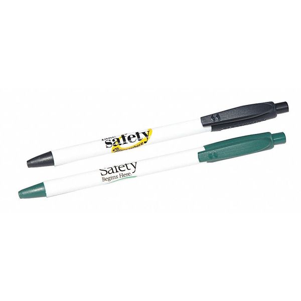 Pen, Safety Begins Here, Blue Ink, PK5