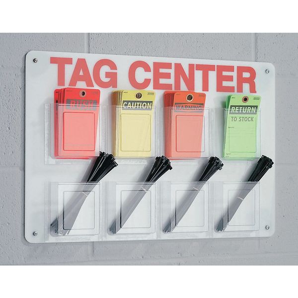 Tag Center, Unfilled, 15-3/4 In. H