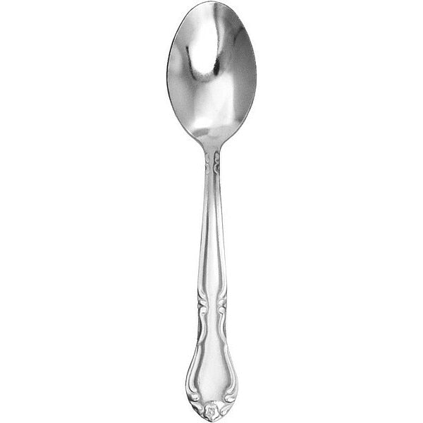 Teaspoon, 6 1/8 in L, Silver, PK24