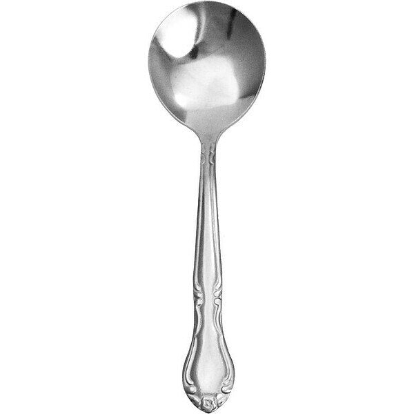 Bouillon Spoon, 6 1/8 in L, Silver, PK24