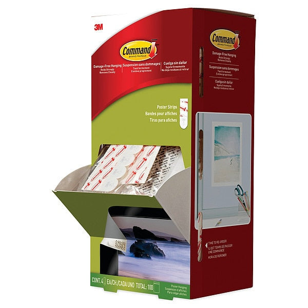 Poster Strip, White, PK100