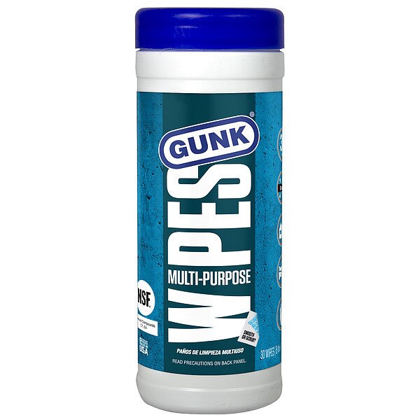 All Purpose Cleaning Wipes, Canister, Metal, Plastic, Vinyl, All Purpose Cleaning, 8 in x 12 in