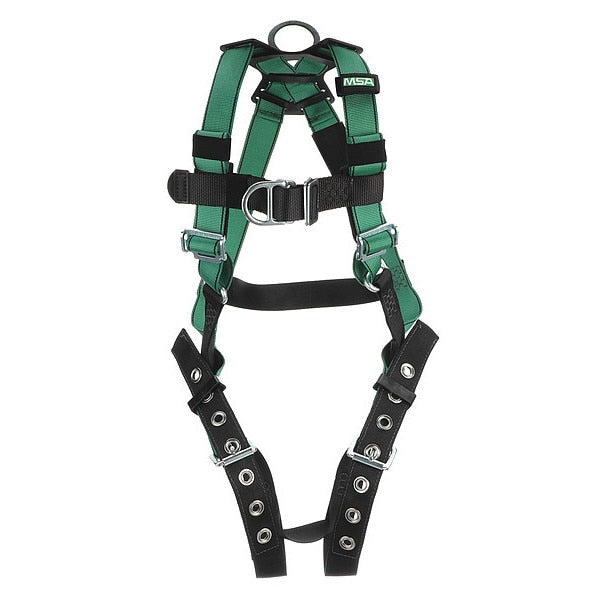 Full Body Harness, Vest Style, 2XL, Nylon, Green