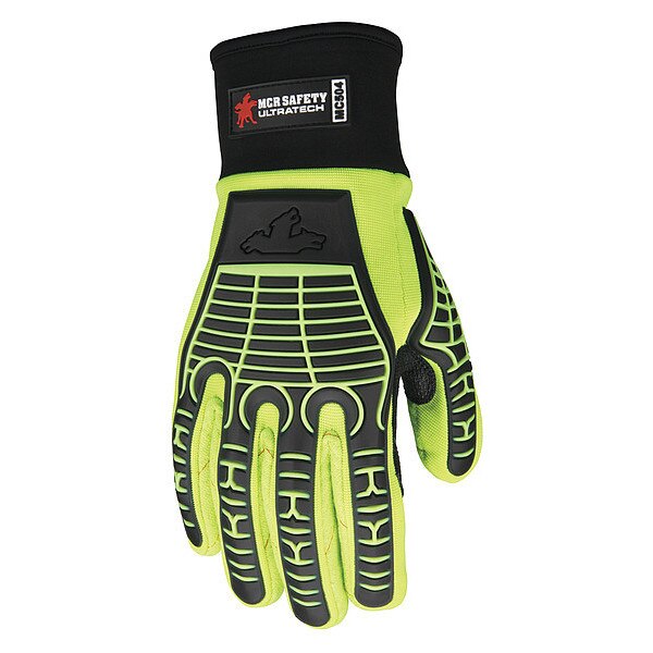 Mechanics Glove, L, Full Finger, PR