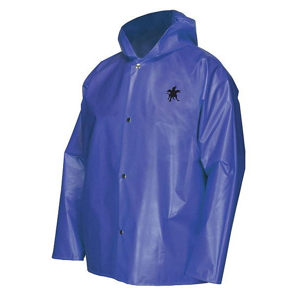 Rain Jacket, Bound Seam, 2XL, Blue, Unisex