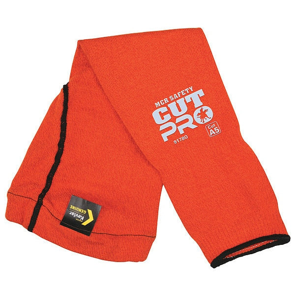 Cut-Resistant Sleeve, Orange, L Size