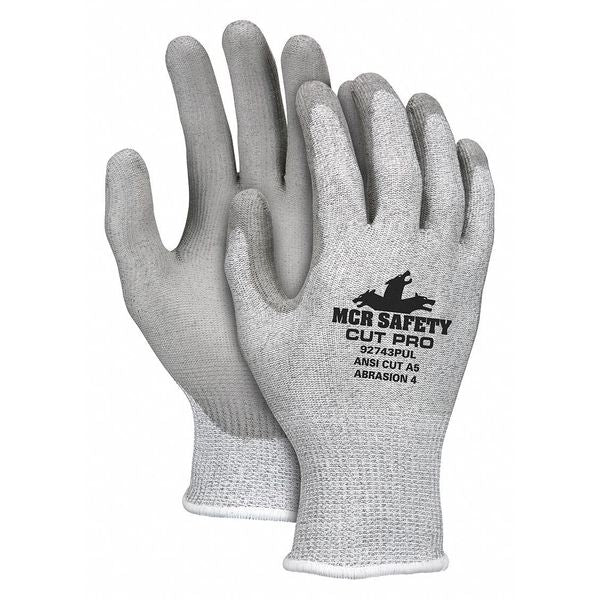 Cut Resistant Coated Gloves, A6 Cut Level, Polyurethane, XL, 1 PR