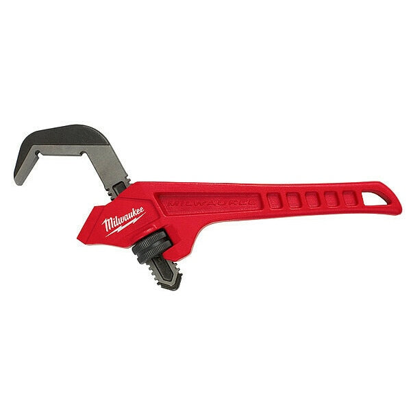 10 in L 2 5/8 in Cap. Cast Iron Hex Pipe Wrench