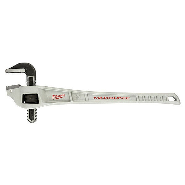 24 in L 3 in Cap. Aluminum Straight Pipe Wrench