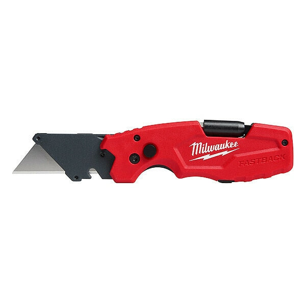 Folding Utility Knife, Manual Retraction, Straight, Wire Stripping, Bit Holding, Bottle Opening