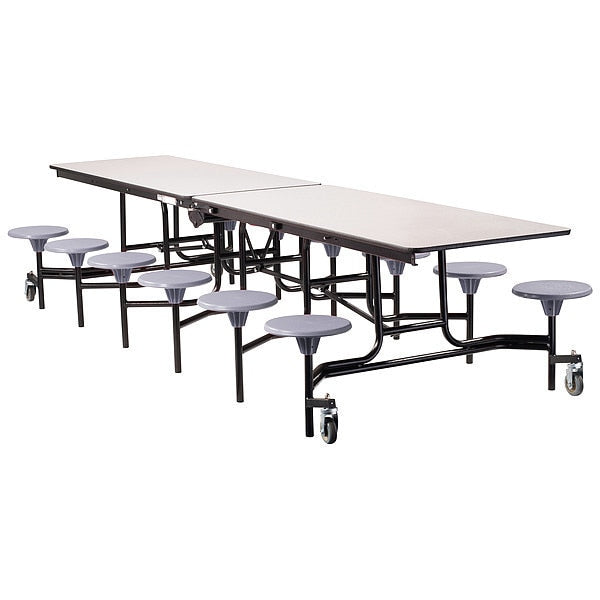 Rectangle Mobile Stool Table , 59