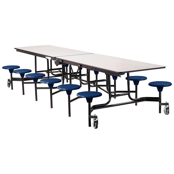 Rectangle Mobile Stool Table , 59