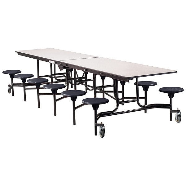 Rectangle Mobile Stool Table , 59