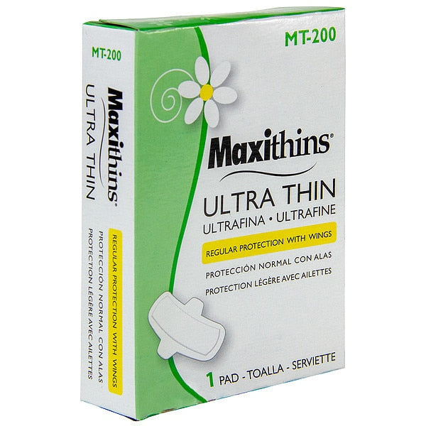 Sanitary Napkin, 4-1/4 In. L, PK200