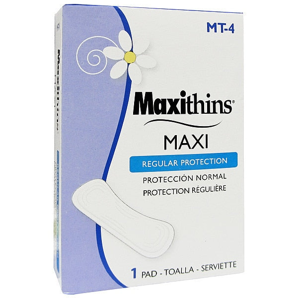 Sanitary Napkin, 4-1/4 In. L, PK250
